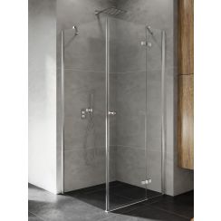 New Trendy Kalibra box doccia 90x80 cm rettangolare cromo lucida/vetro trasparente K-5026