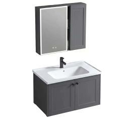 Rea Monti set di mobili da bagno 60x48x cm sottolavabo sospeso grigio REA-M0015
