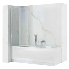 Rea Lagos parete vasca 70 cm 1 anta cromo /vetro trasparente REA-W7639