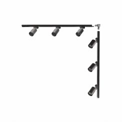 Zuma Line Black set binario e faretti 6x35 W nero 3566