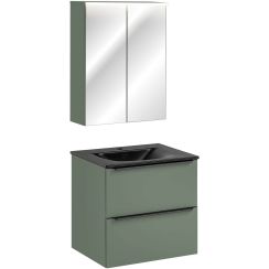 Set armadietto Comad Sombra Green GREEN UN 84-60-2D, armadietto Comad Sombra Green SOMBRA GREEN 82-60-46-2S, SKY 1 BLACK MATT 60 DP ( E-8099-60 )