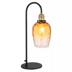 Globo Lighting Salvy lampada da tavolo 1x60 W nero-ambra 15786T
