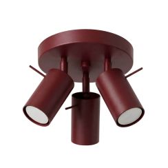 Sollux Lighting Ring lampada da soffitto 3x10 W borgogna SL.2162