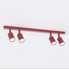 Emibig Flash lampada da soffitto 4x10 W rosso 1704/4