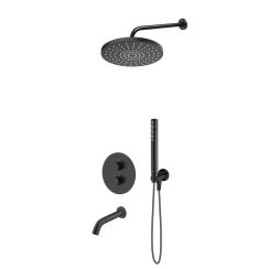 Set rubinetto per vasca e doccia Oltens Katla 34600300, soffione doccia Oltens Pluva 37010300, 39100300, 39400300, 39304300, 37102300, 37200300