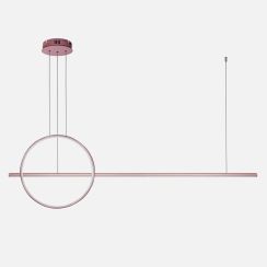 Altavola Design Ledowe Okręgi lampada sospesa 2x W oro rosa LA087/PX143_40_3k_rose_gold_Dali