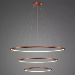 Altavola Design Ledowe Okręgi lampada sospesa 3x68 W rame LA075/P_80_in_3k_copper