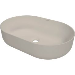 Deante Round lavabo 58x38 cm ovale da appoggio marrone/beige opaca CGR_5U6S