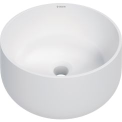 Deante Arnika lavabo 35.3x35.3 cm rotonda da appoggio bianco opaca CGN_AU33