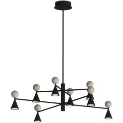 MaxLight Bingo lampada sospesa x54 W nero P0685