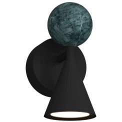 MaxLight Bingo lampada da parete 1x8 W nero W0444