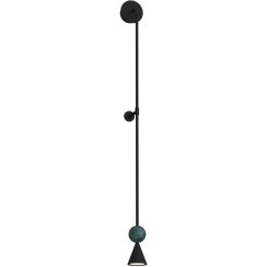 MaxLight Bingo lampada da parete 1x8 W nero W0446