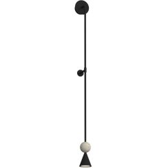 MaxLight Bingo lampada da parete 1x8 W nero W0447