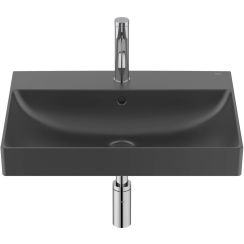 Roca Ona lavabo 60x46 cm rettangolare a parete nero opaca A327686080