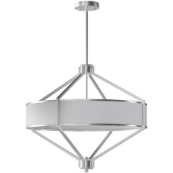 Open Design Zundo Satin Nikiel 60 lampada sospesa 4x15 W bianco-nichel OR85822