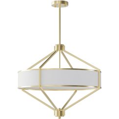 Open Design Zundo Old Gold 60 lampada sospesa 4x15 W bianco-oro OR85839