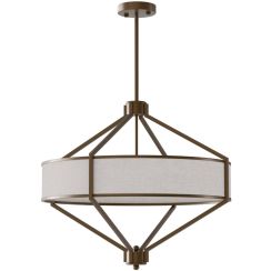 Open Design Zundo Chocco 60 lampada sospesa 4x15 W marrone-beige OR85846