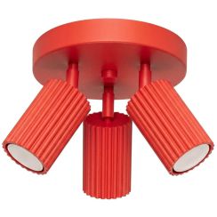 Sollux Lighting Karbon plafoniera 3x10 W rosso SL.2367