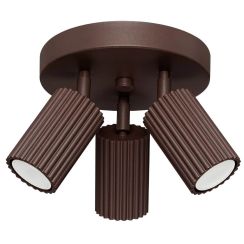 Sollux Lighting Karbon plafoniera 3x10 W marrone SL.2374