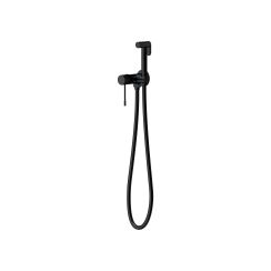 Cersanit Zen rubinetto per bidet con set doccia a parete nero S1001-177