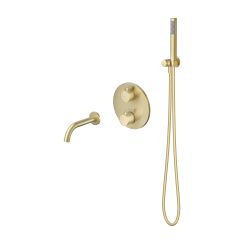 Cersanit Zen set doccia da incasso con termostato oro S1001-181