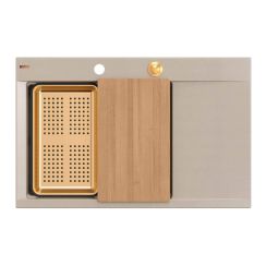Quadron Josh lavello graniteq 78x50 cm beige HCQJ7850U2_PVDC1_P2O