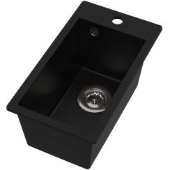 Ruvetti Pino lavello in granito 50x28 cm nero 3001PI_BC35_W