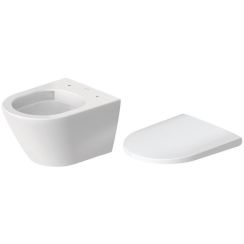 Set vaso WC Duravit D-Neo 2588090000, copriwater Duravit D-Neo 0021690000