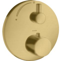 Axor Uno2 rubinetto per doccia da incasso con termostato oro 38700250
