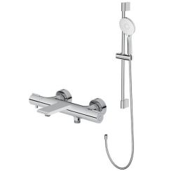 Set rubinetto per vasca e doccia Cersanit Virgo S951-561, set doccia Cersanit Virgo S951-854