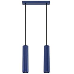 Sollux Lighting Karbon lampada sospesa 2x10 W blu SL.2312