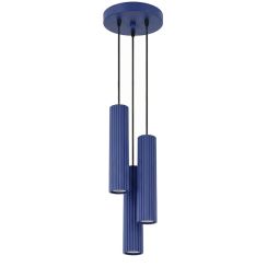 Sollux Lighting Karbon lampada sospesa 3x10 W blu SL.2314