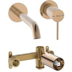 Set rubinetto per lavabo Roca Ona A5A359ERG0, corpo incasso Roca Ona A5E3501RG0