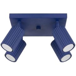 Sollux Lighting Karbon lampada da soffitto 4x10 W blu SL.2324