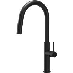 Quadron Darcy rubinetto da cucina verticale nero 4172506_BLM