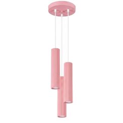 Sollux Lighting Karbon lampada sospesa 3x10 W rosa SL.2338