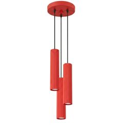 Sollux Lighting Karbon lampada sospesa 3x10 W rosso SL.2341