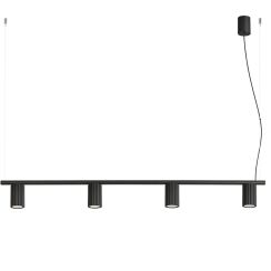 Sollux Lighting Karbon lampada sospesa 4x10 W nero SL.2712