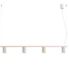 Sollux Lighting Karbon lampada sospesa 4x10 W beige SL.2713