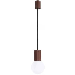 Sollux Lighting Halo lampada sospesa 1x8 W bianco-marrone SL.2399