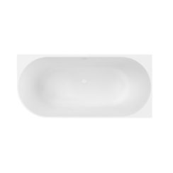 Oltens Holma vasca da bagno angolare 160x75 cm ovale bianco 11301900