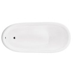 Besco Otylia vasca da bagno freestanding 160x76.5 cm ovale bianco #WPO-160-CHC