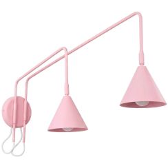 Sollux Lighting Nox lampada da parete 2x10 W rosa SL.2515