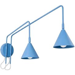 Sollux Lighting Nox lampada da parete 2x10 W blu SL.2520