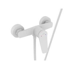 Invena Alonia rubinetto per doccia a parete bianco BN-70-002