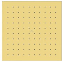 Ideal Standard Idealrain soffione doccia 25x25 cm quadrata oro A8555A2