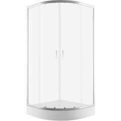 New Trendy Suvia box doccia 90x90 cm semicircolare cromo lucida/vetro trasparente K-5112