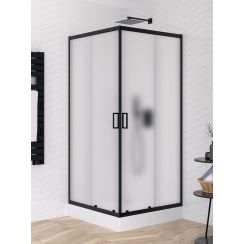 New Trendy Suvia Black box doccia 90x90 cm quadrato nero opaca/vetro opaco K-5126