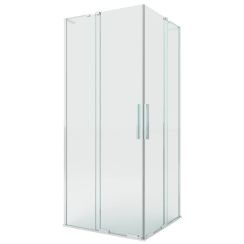 New Trendy Smart box doccia 90x80 cm rettangolare cromo lucida/vetro trasparente EXK-4056-WL