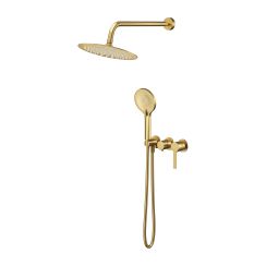 Cersanit Virgo set doccia da incasso con soffione oro S522-091